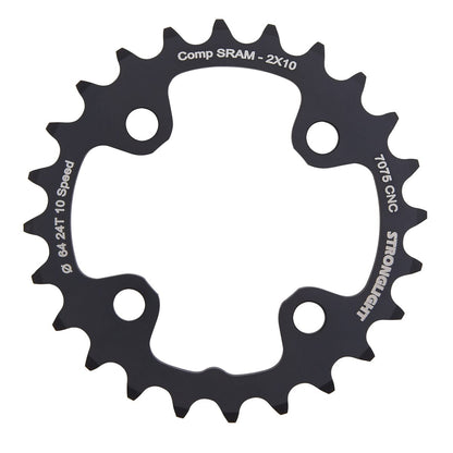 Plato Interior STRONGLIGHT ALU 7075 10V Doble 4 Agujeros 64 mm