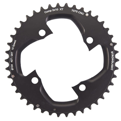 Plato Exterior STRONGLIGHT SHIMANO XT M785 10V 4 Agujeros 104 mm