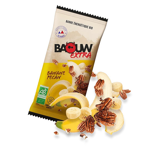 BAOUW BIO EXTRA Barrita energética de plátano y nueces (50g)