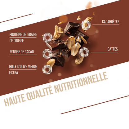 Barrita Proteica BAOUW BIO EXTRA Chocolate/Cacahuetes (50g)