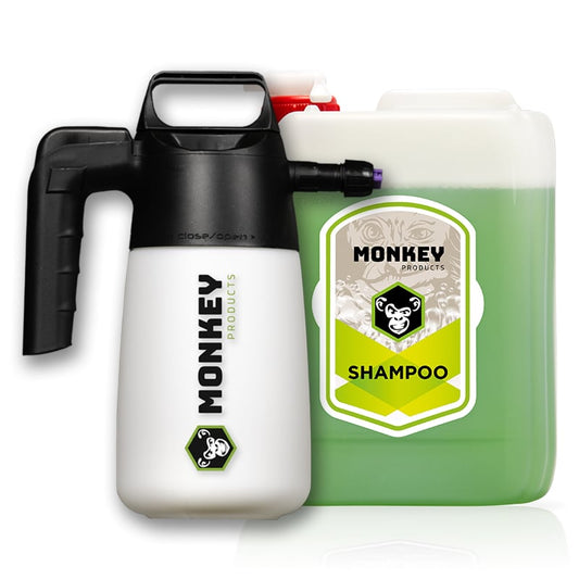 MONKEY'S SAUCE SUPER FOAM + BIO MONKEY SHAMPOO pulverizador (5L)