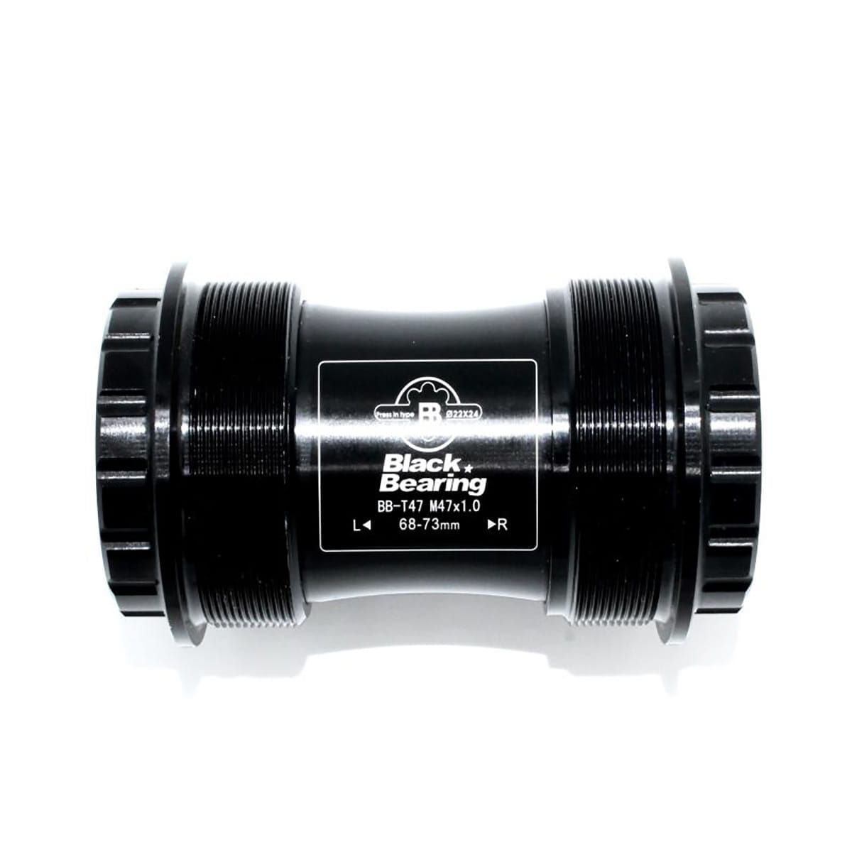 Boîtier de Pédalier BLACK BEARING T47 68/73 Axe 24 mm et GXP Acier