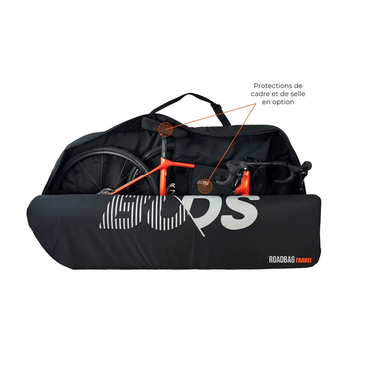 Funda para bicicleta de carretera BUDS ROADBAG TRAVEL (Special Plane) Negro