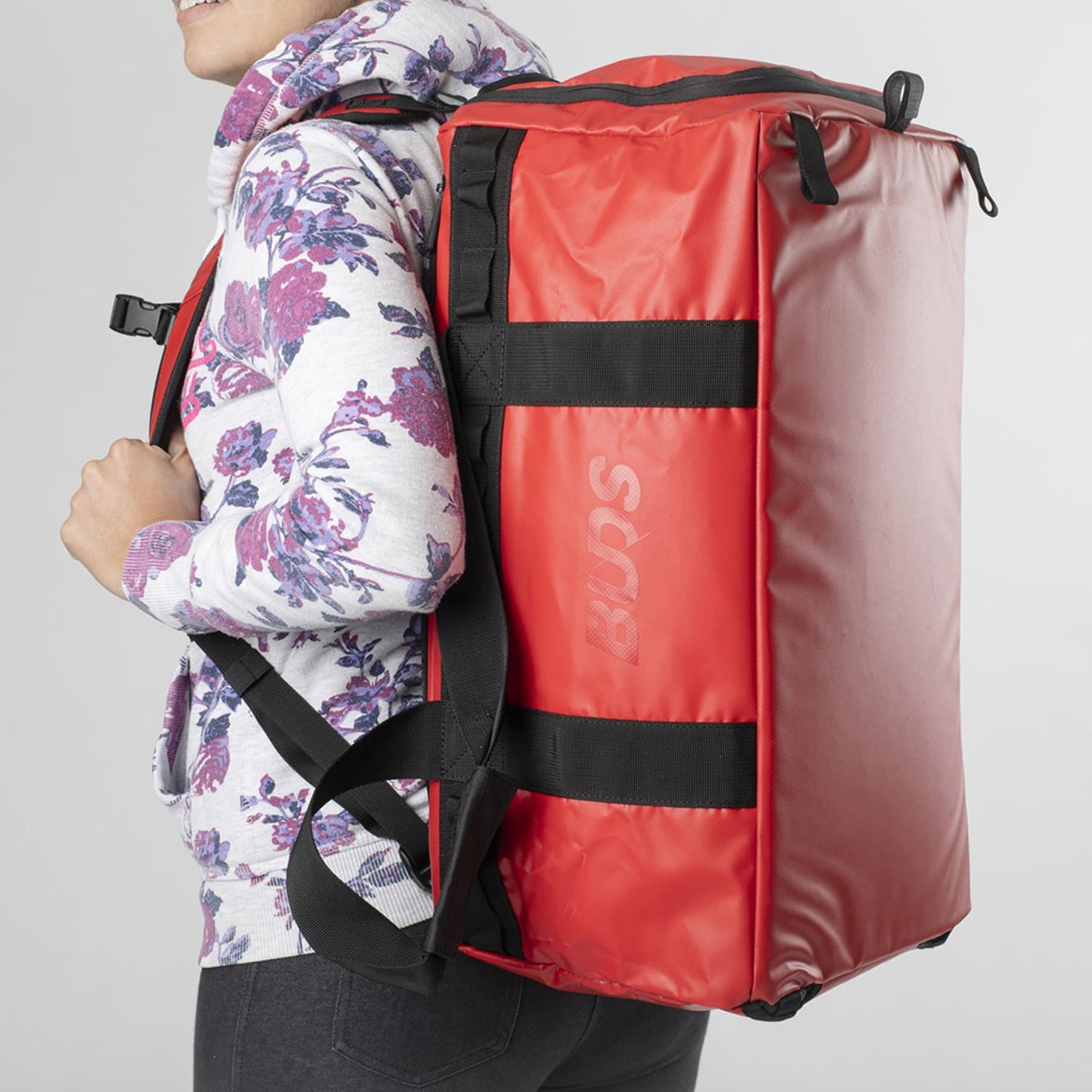 Bolsa de viaje BUDS DUFFEL BAG MEDIUM 42 L Rojo