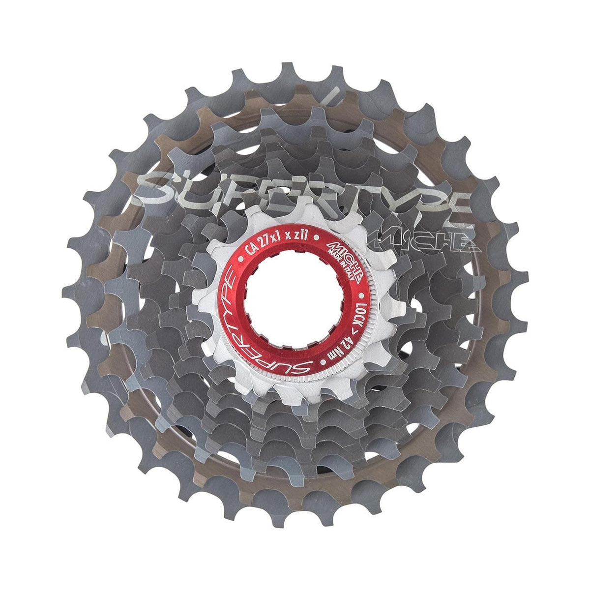 Cassette de 11 velocidades MICHE SUPERTYPE Campagnolo – foto principal sobre fondo blanco