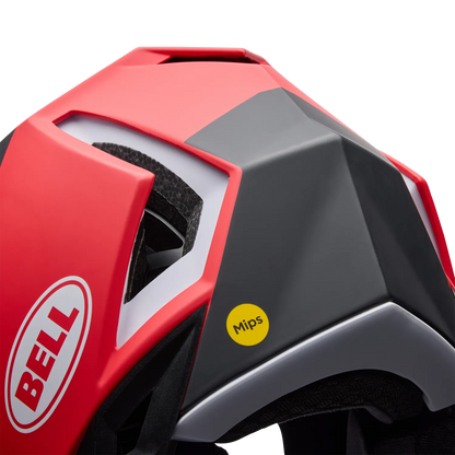Casco MTB BELL FULL-10 MIPS LEVEL SET Blanco/Rojo