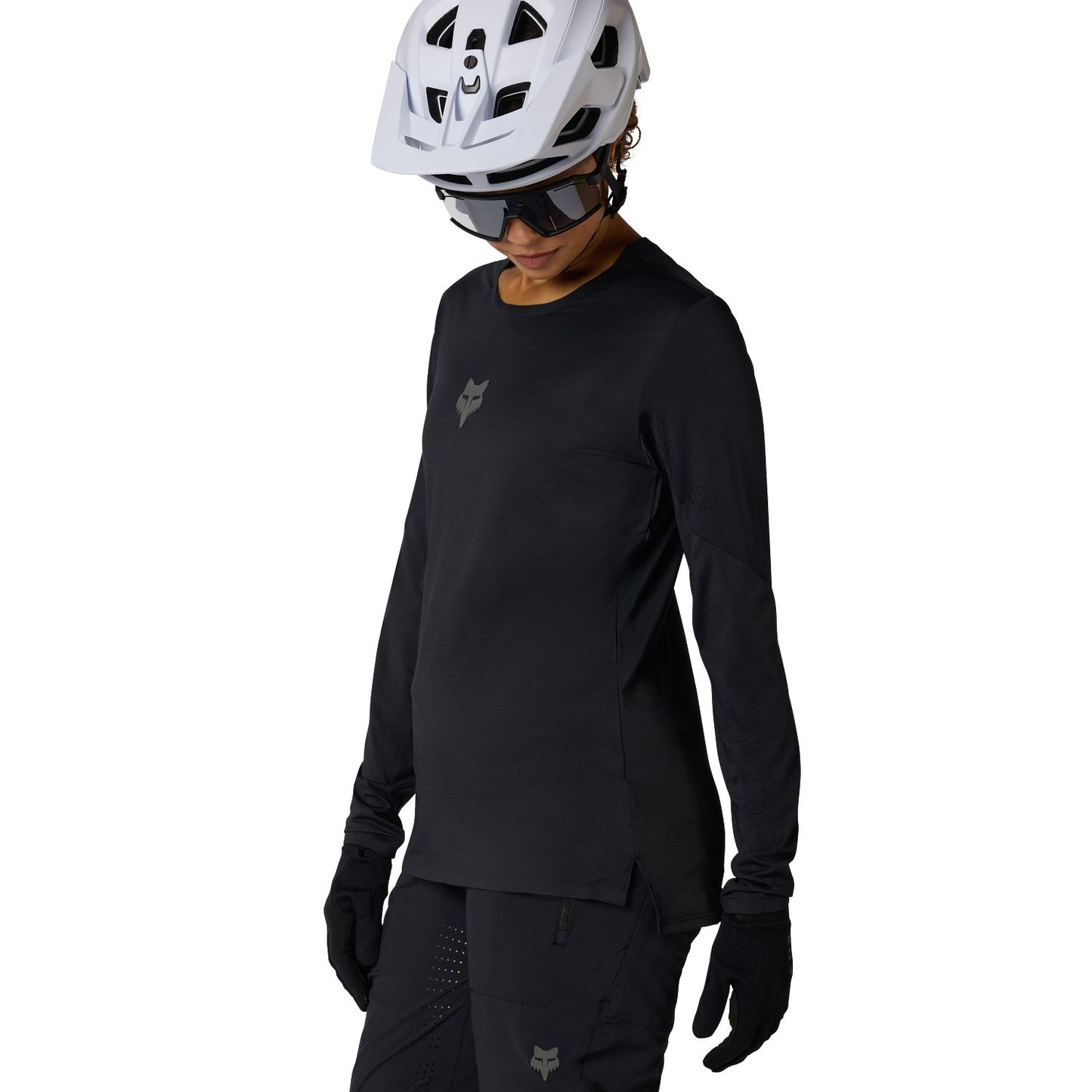 Maillot de manga larga para mujer FOX FLEXAIR Negro