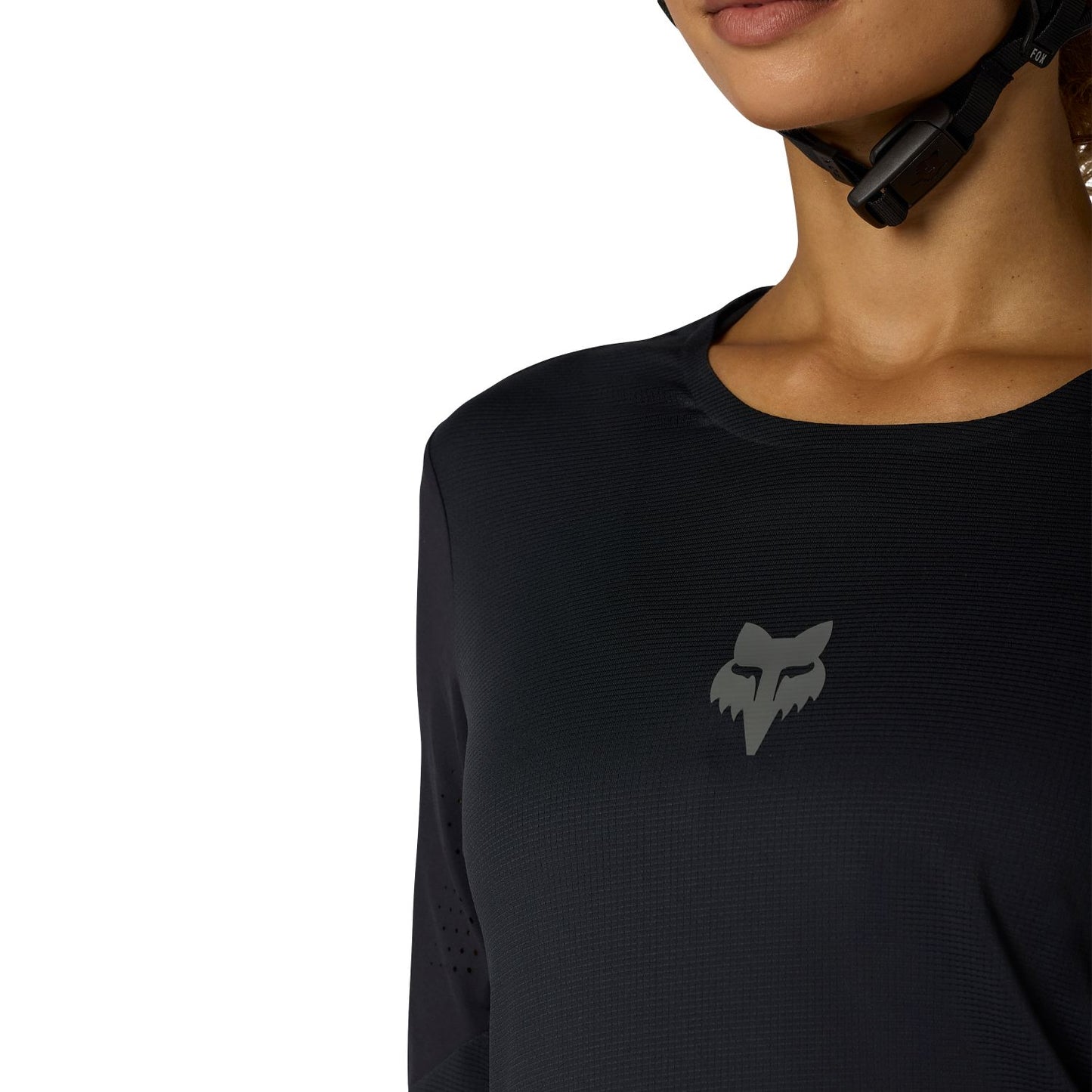 Maillot de manga larga para mujer FOX FLEXAIR Negro
