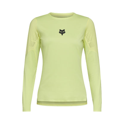 Maillot FOX FLEXAIR Mujer Mangas Largas Amarillo Lima