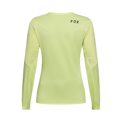 Maillot FOX FLEXAIR Mujer Mangas Largas Amarillo Lima
