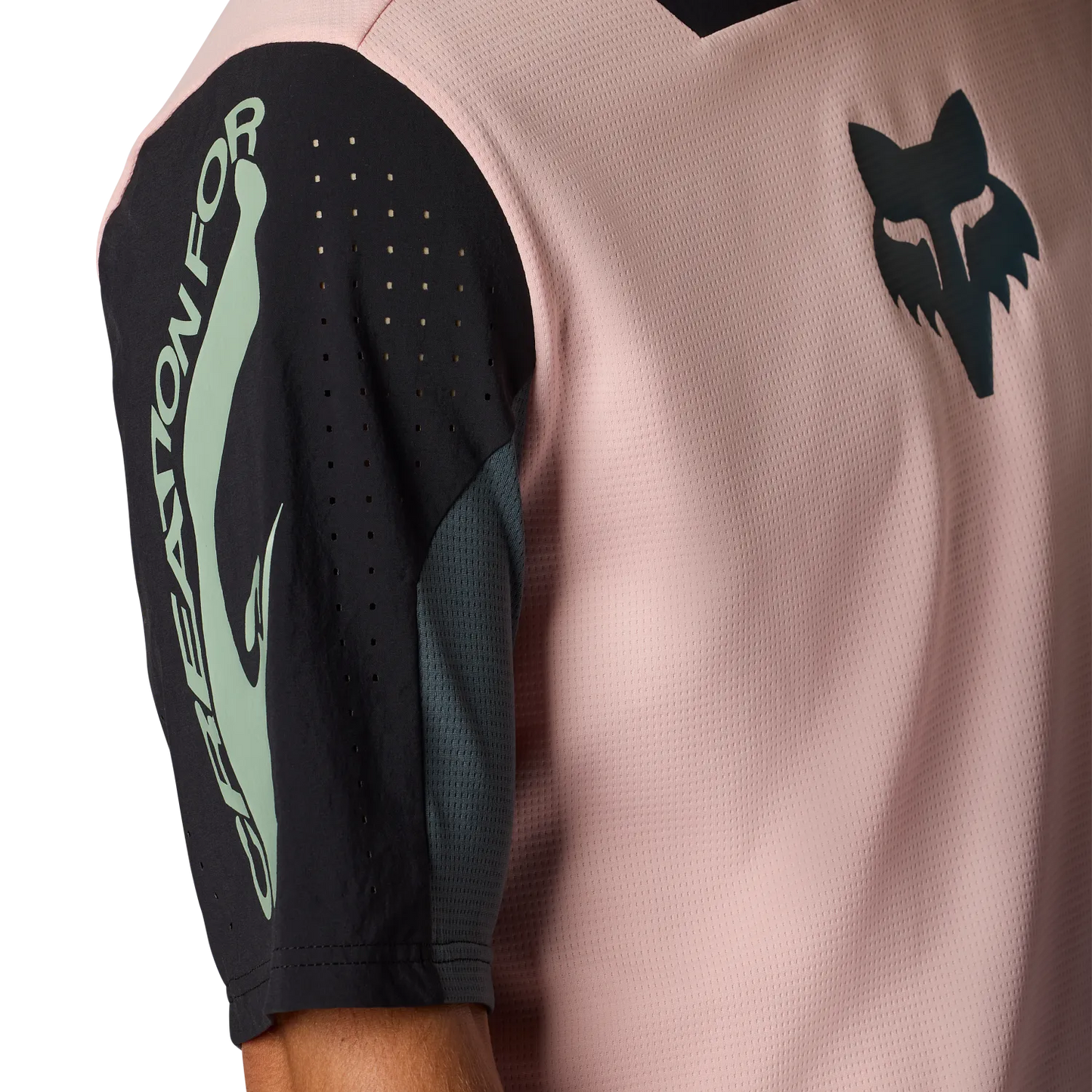 FOX DEFEND CREATION Maillot de manga corta rosa rubor