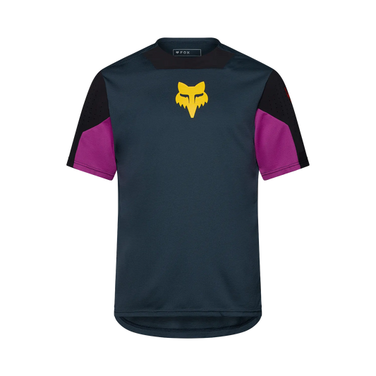 Maillot FOX DEFEND CREATION de manga corta azul