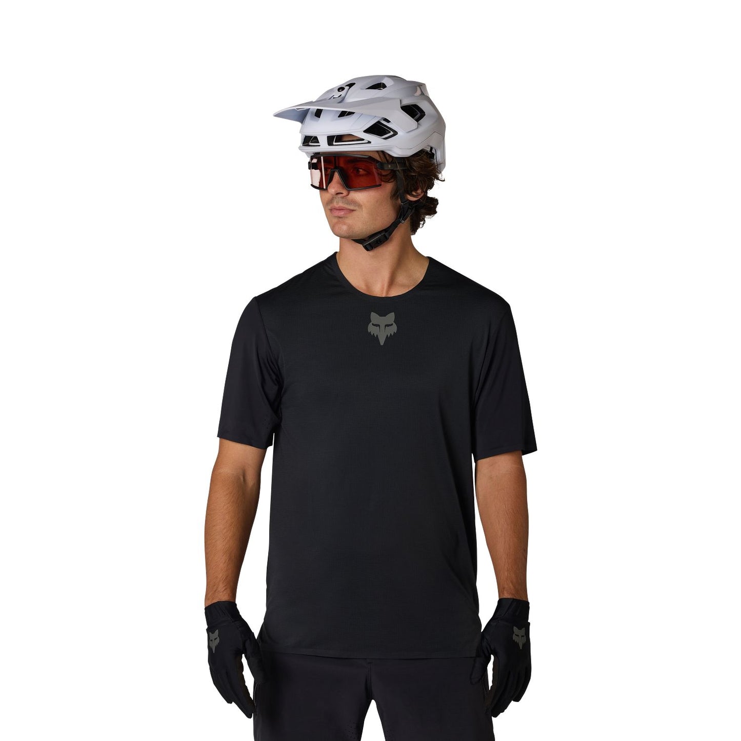 Maillot manga corta FOX FLEXAIR Negro