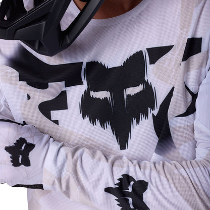 Maillot FOX FLEXAIR DIFFUSE SE Mangas largas Blanco