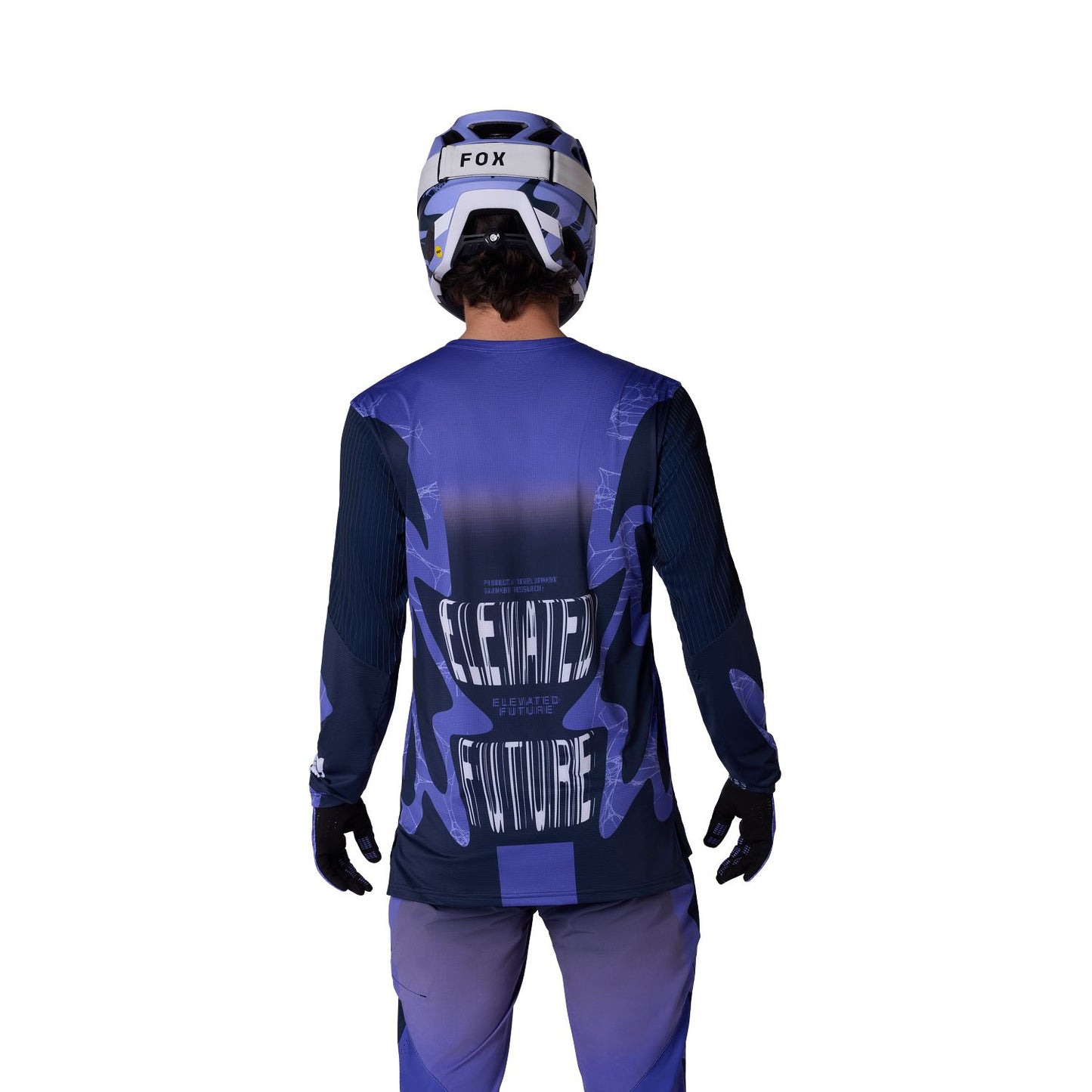 Maillot manga larga FOX FLEXAIR DIFFUSE SE Violeta Arándano