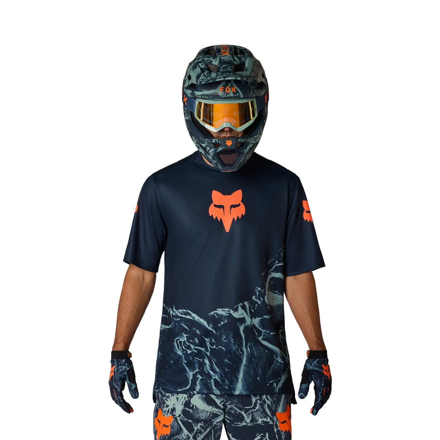 Maillot manga corta FOX RANGER IMAGE PRINT Azul Ártico