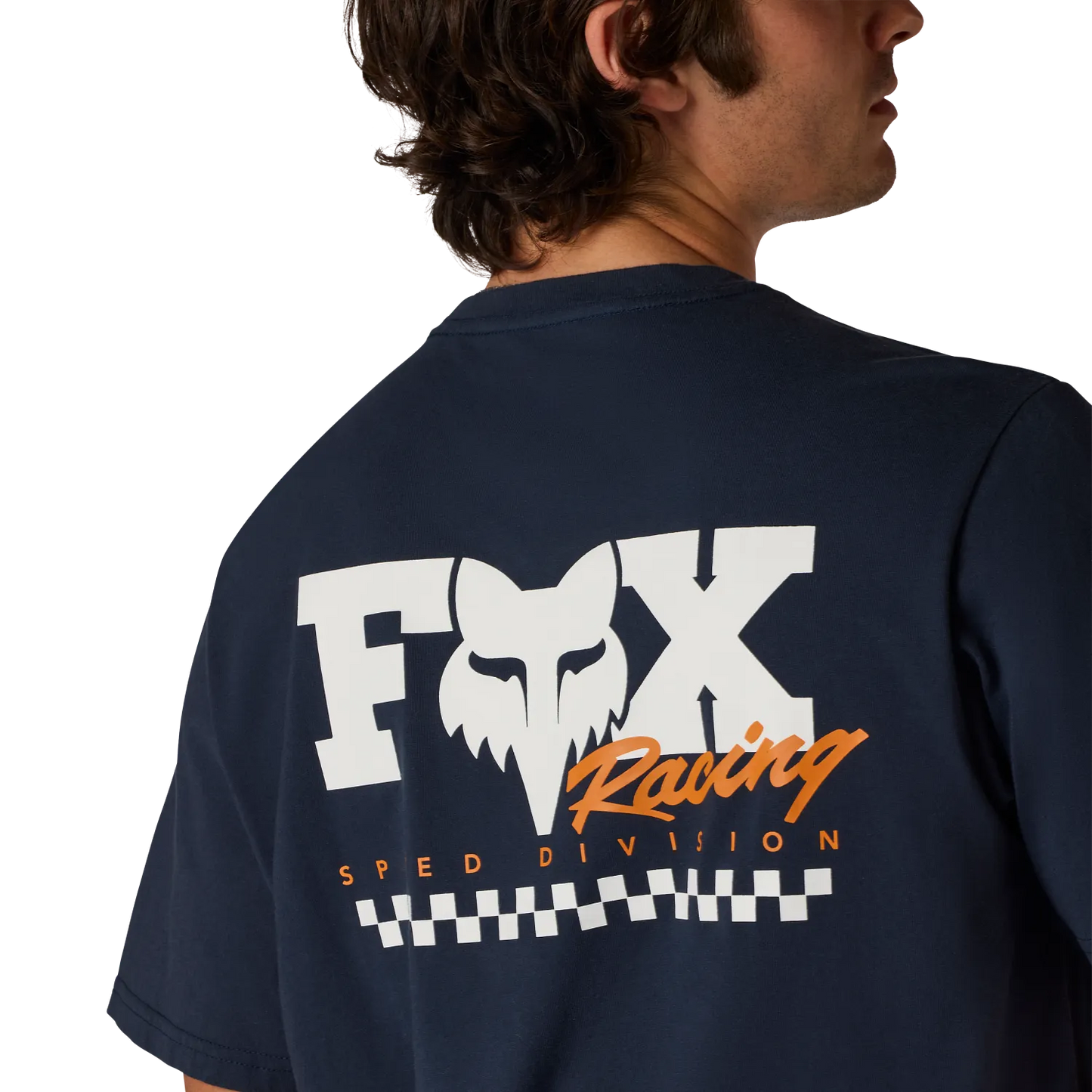 FOX CHECKER 195 ORIGINAL Camiseta Manga Corta Azul Medianoche