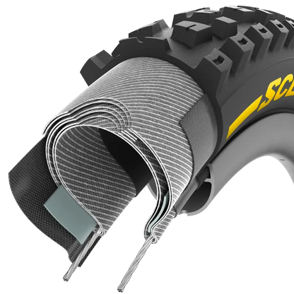 Neumático PIRELLI SCORPION RACE DH M 29x2.5 Tubeless Ready Flexible Negro/Amarillo 3907500