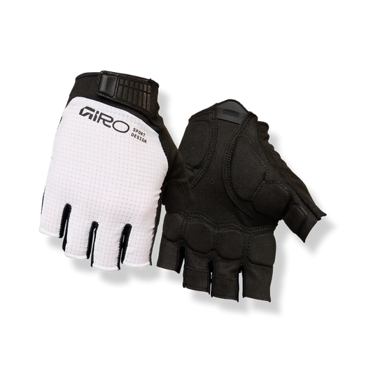 Guantes Cortos GIRO BRAVO II Gel Blancos