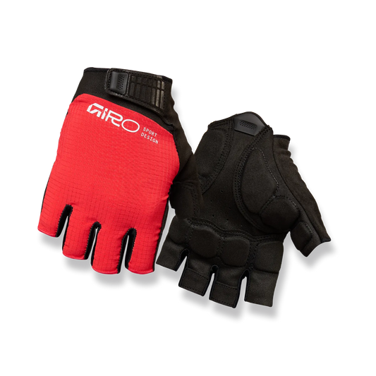 Guantes Cortos GIRO BRAVO II Gel Rojos