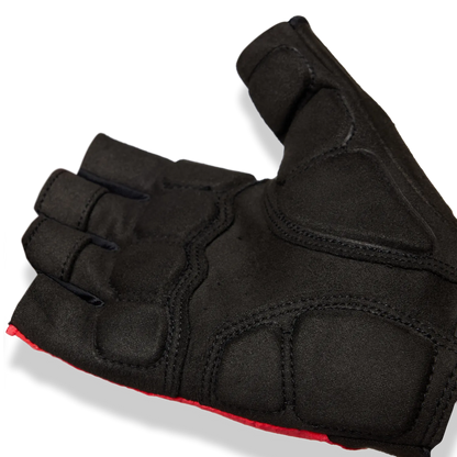Guantes Cortos GIRO BRAVO II Gel Rojos