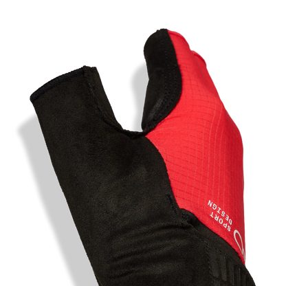 Guantes Cortos GIRO BRAVO II Gel Rojos