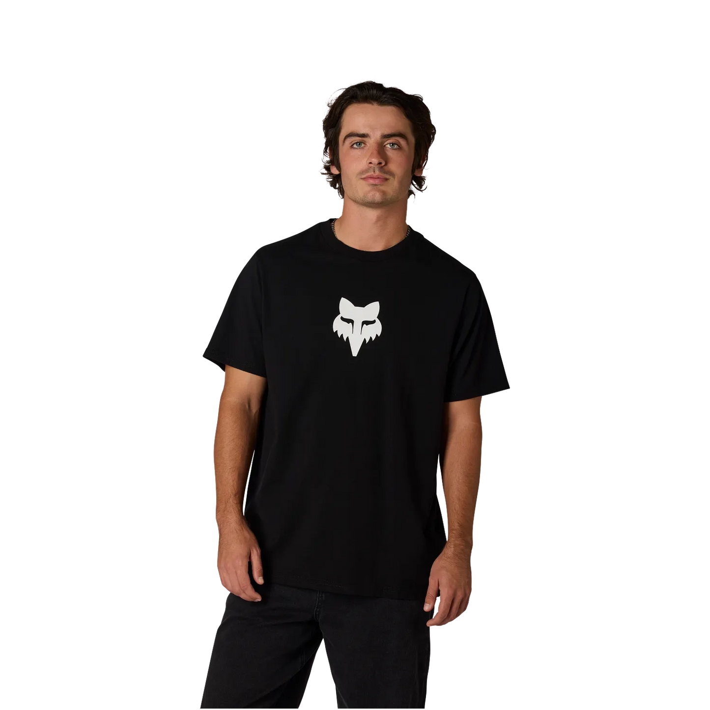FOX HEAD 195 ORIGINAL Camiseta Manga Corta Negro/Blanco