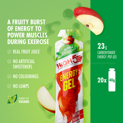 Gel Energético HIGH5 ENERGY GEL (40g) Manzana