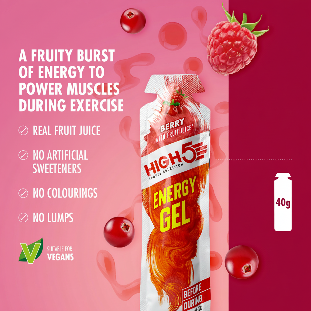 Lote de 6 GEL ENERGÉTICO HIGH5 (40 g) Berry