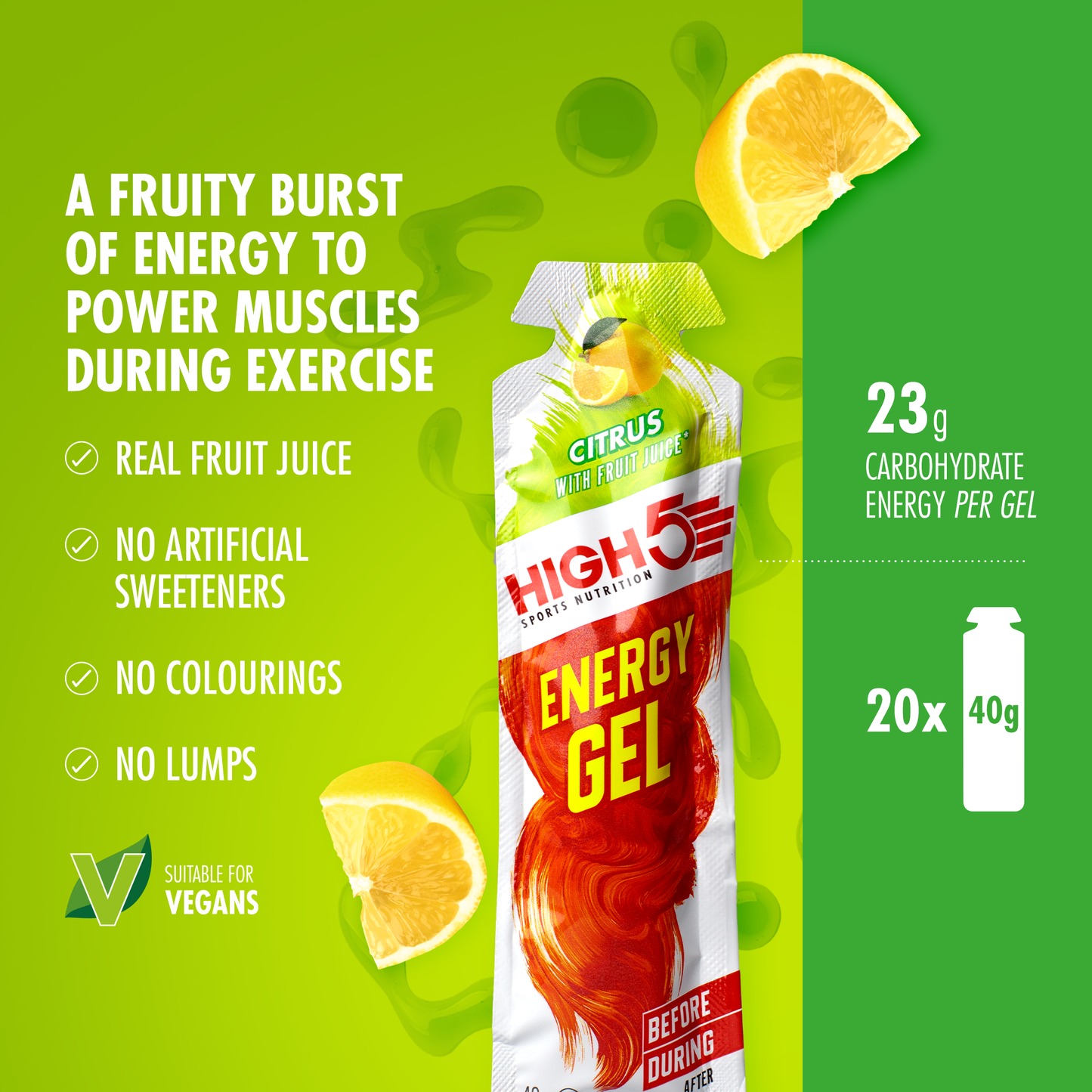 GEL ENERGÉTICO HIGH5 (40 g) Limón