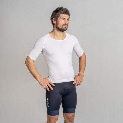 Camiseta interior de manga corta GRIPGRAB PACR SUMMER SEAMLESS blanca