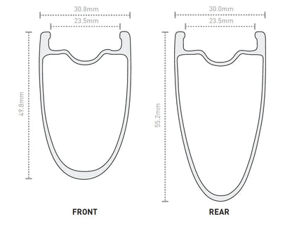 Rueda Trasera ENVE SES 4.5 PRO Tubeless Ready (Center Lock) Negro
