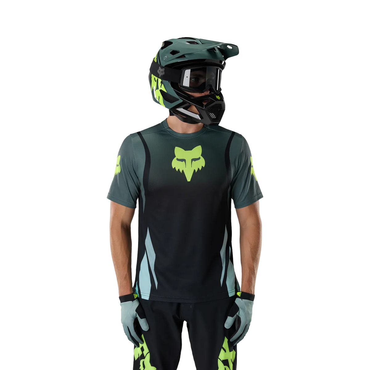 Maillot FOX RANGER FOUNDRY Manga Corta Verde Salvia