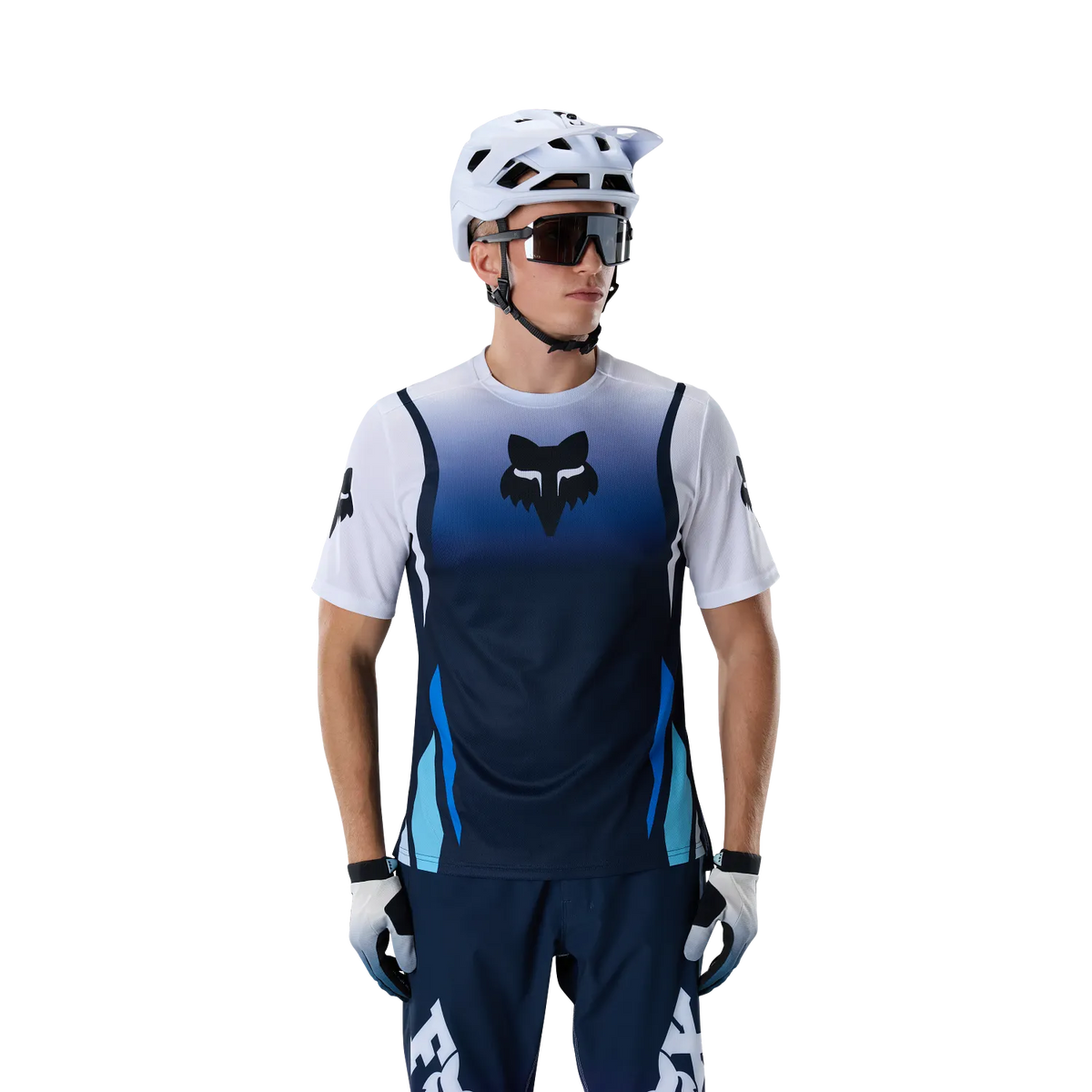 Maillot FOX RANGER FOUNDRY Manga Corta Azul