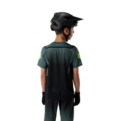 Maillot FOX RANGER FOUNDRY Junior de manga corta verde salvia