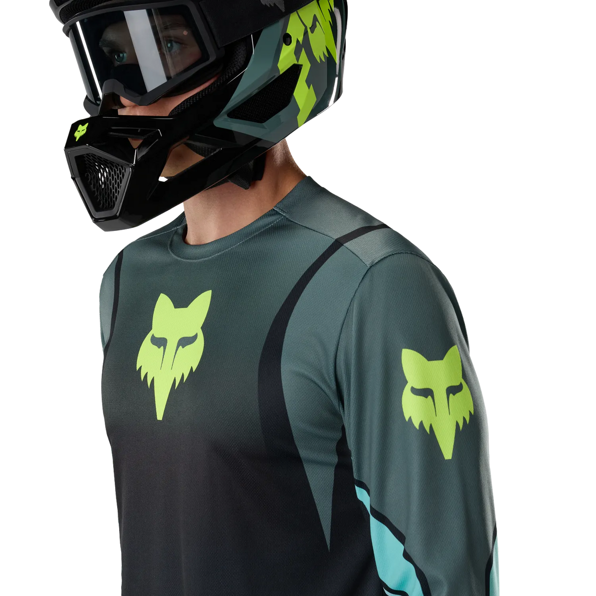 Maillot FOX RANGER FOUNDRY Manga Larga Verde Salvia