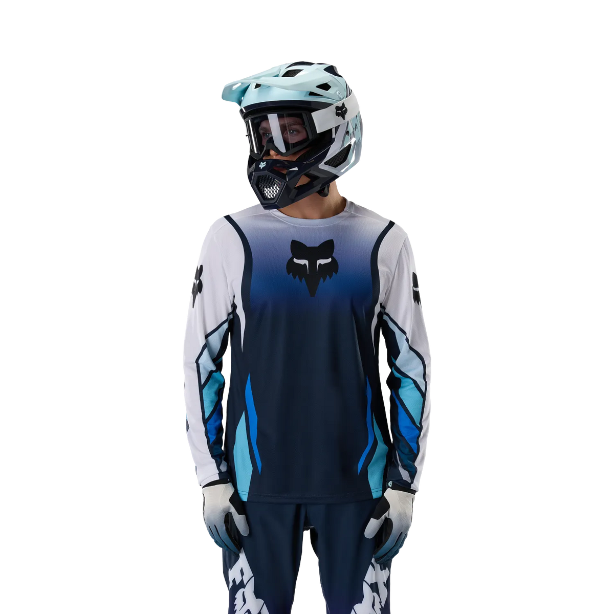 Maillot FOX RANGER FOUNDRY Manga Larga Azul