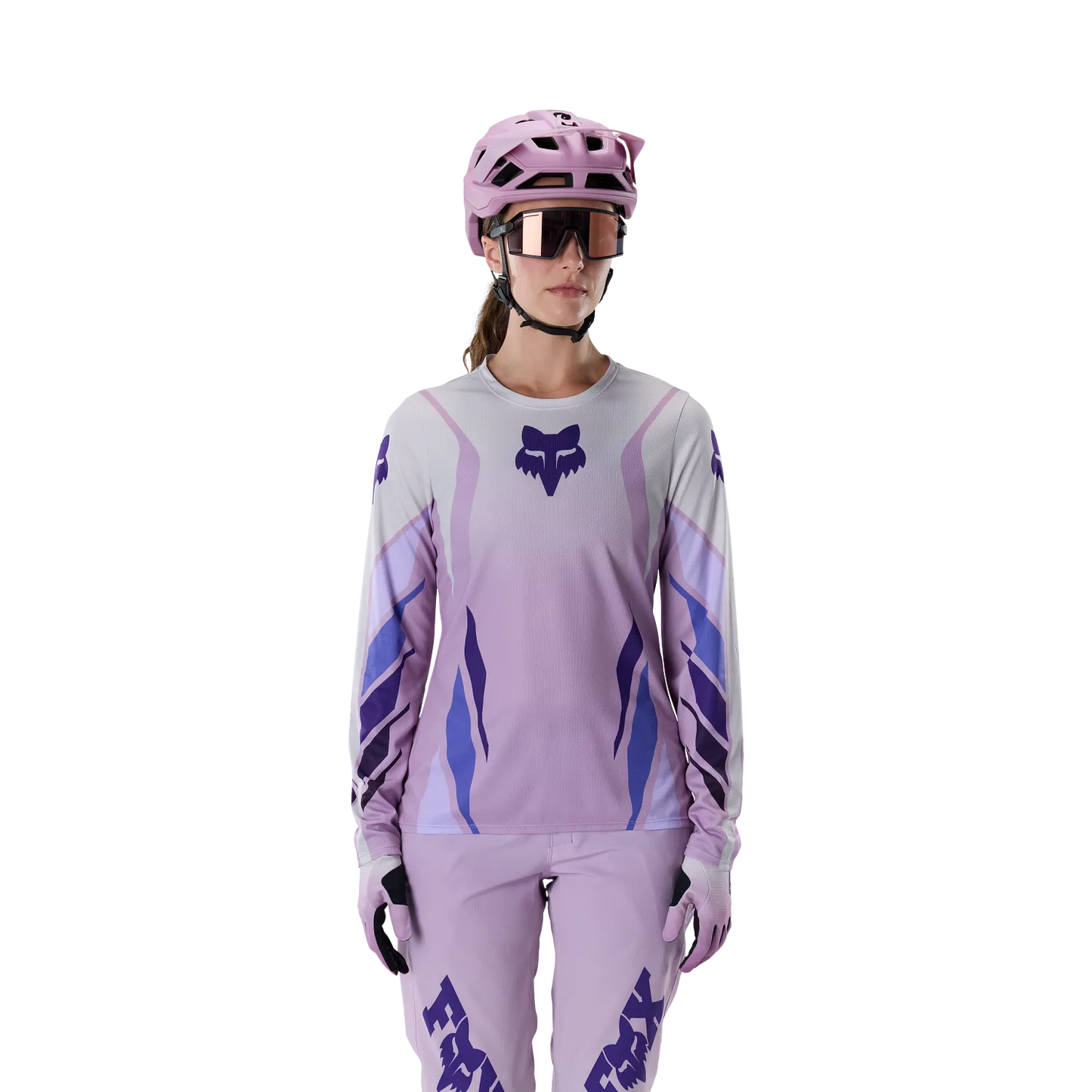 Maillot FOX RANGER FOUNDRY Mangas Largas Mujer Lavanda