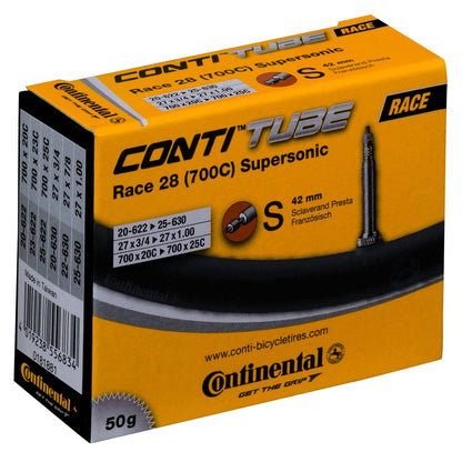 Cámara de Aire CONTINENTAL RACE SUPERSONIC 700x20/25c Presta