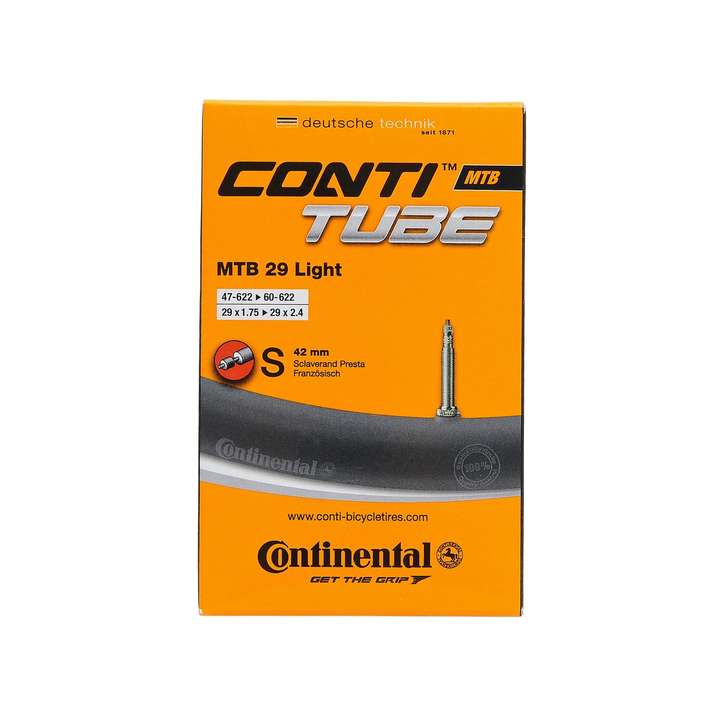 CONTINENTAL MTB LIGHT 29x1.75-2.4 Presta 42mm cámara de aire