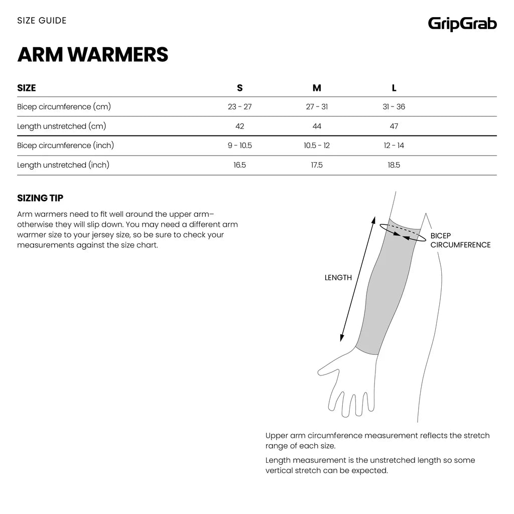 GRIPGRAB UPF 50+ UV PROTECT Sleeves Blanco