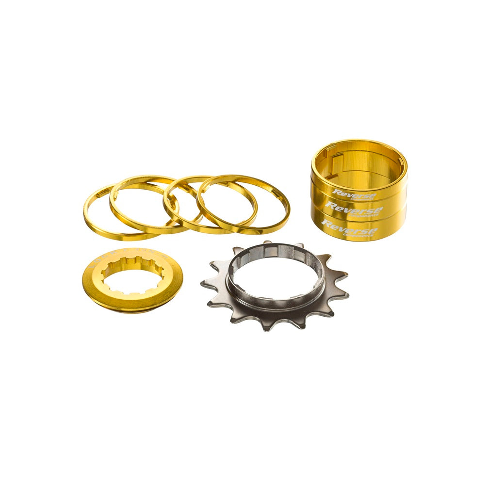 REVERSE COMPONENTS Kit de una velocidad con 13 piñones Gold