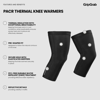 Rodilleras GRIPGRAB PACR THERMAL negras