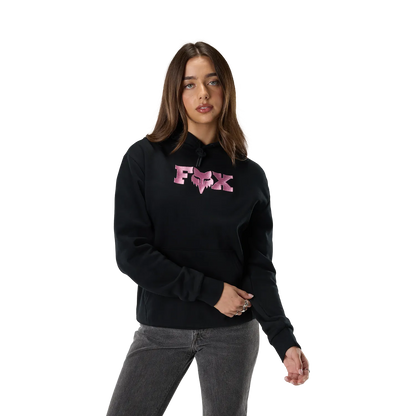 Sudadera con capucha FOX F HEAD X FLEECE para mujer negra