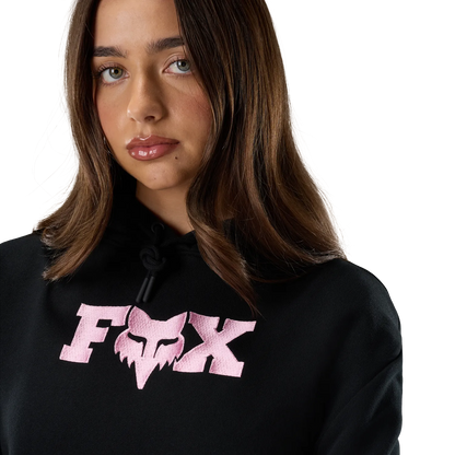 Sudadera con capucha FOX F HEAD X FLEECE para mujer negra