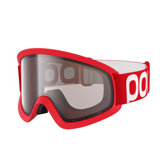 Máscara POC ORA roja con lente Clarity Trail Cloudy Brown
