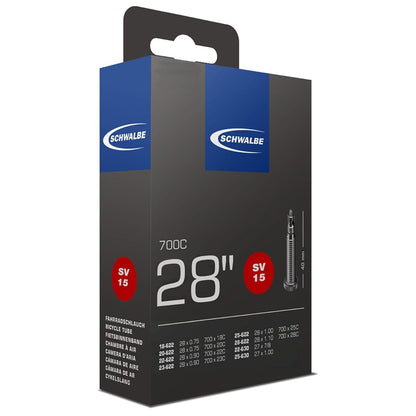 Cámara de Aire SCHWALBE SV15 700x18/28c Válvula Presta