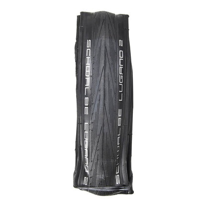 Neumático SCHWALBE LUGANO II 700x25c TubeType K-Guard Tubetype Flexible Negro
