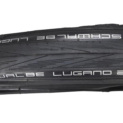 Neumático SCHWALBE LUGANO II 700x25c TubeType K-Guard Tubetype Flexible Negro
