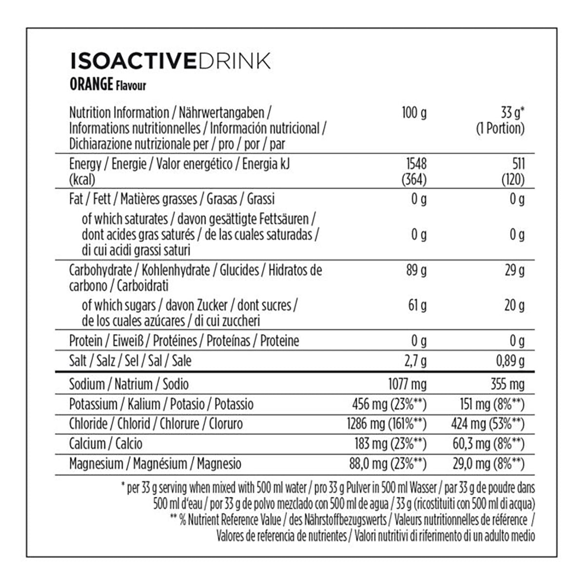 POWERBAR ISOACTIVE Bebida energética (1,3 kg) Naranja